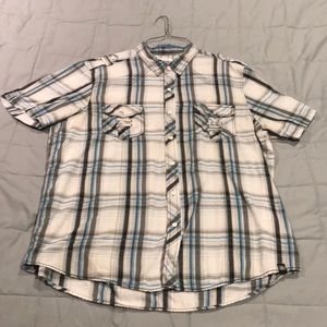 Men’s Western plaid shirt short sleeve